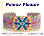 Julie Ann Smith Designs - POWER FLOWER - Odd Count Peyote Bracelet - 11/0 Delica Bead Kit