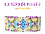 Julie Ann Smith Designs - LEMONBERRIES - Odd Count Peyote Bracelet - 11/0 Delica Bead Kit