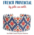 Julie Ann Smith Designs - FRENCH PROVINCIAL - Odd Count Peyote Bracelets - 11/0 Delica Bead Kit